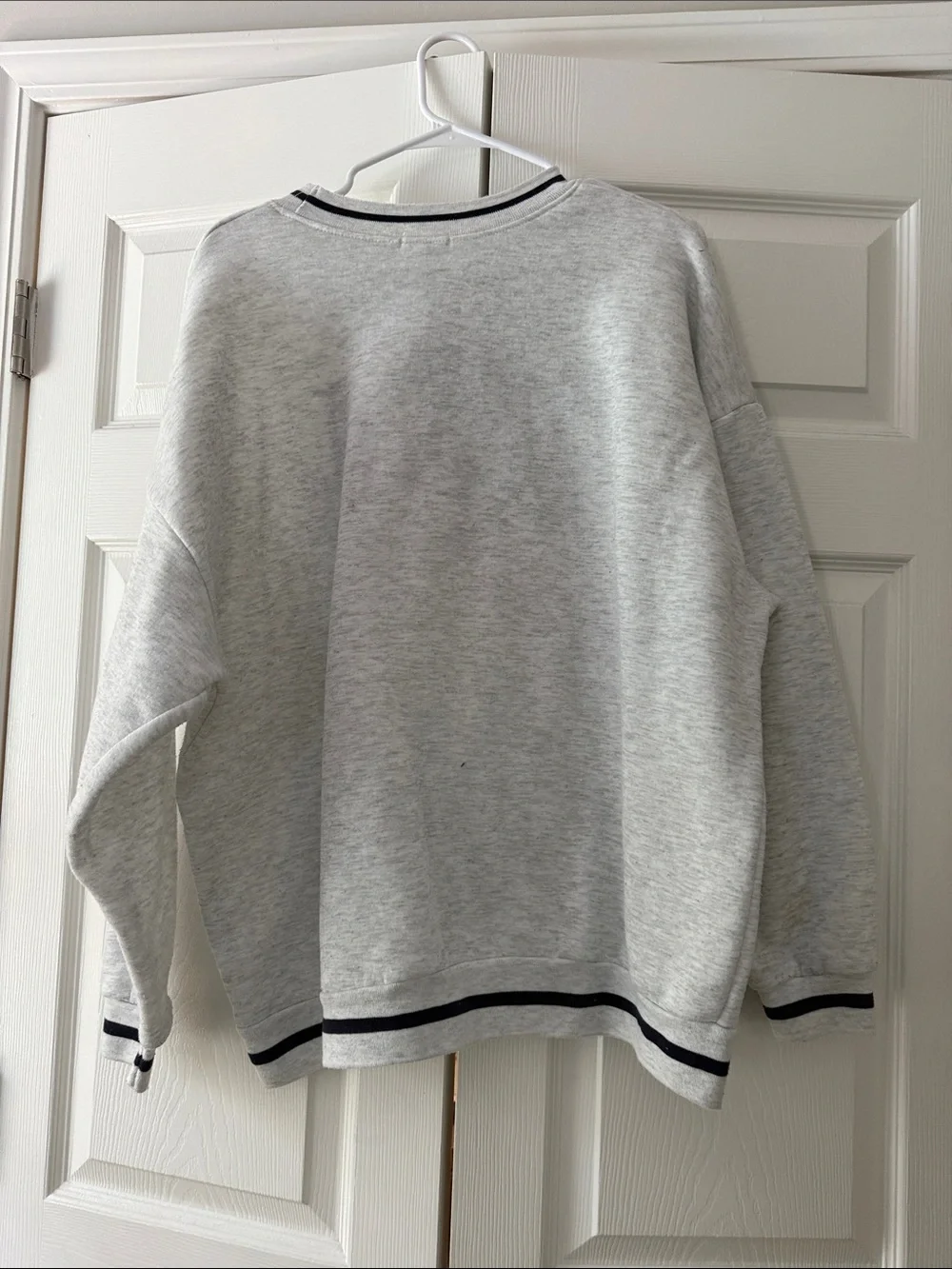 USA Graphic Crewneck Sweater - Light Gray